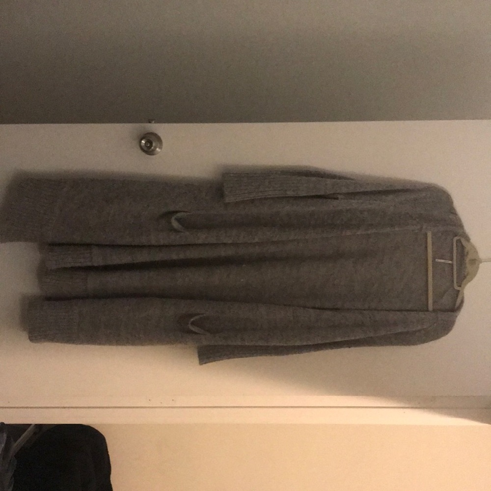 Free People Gray Long Cardigan XS